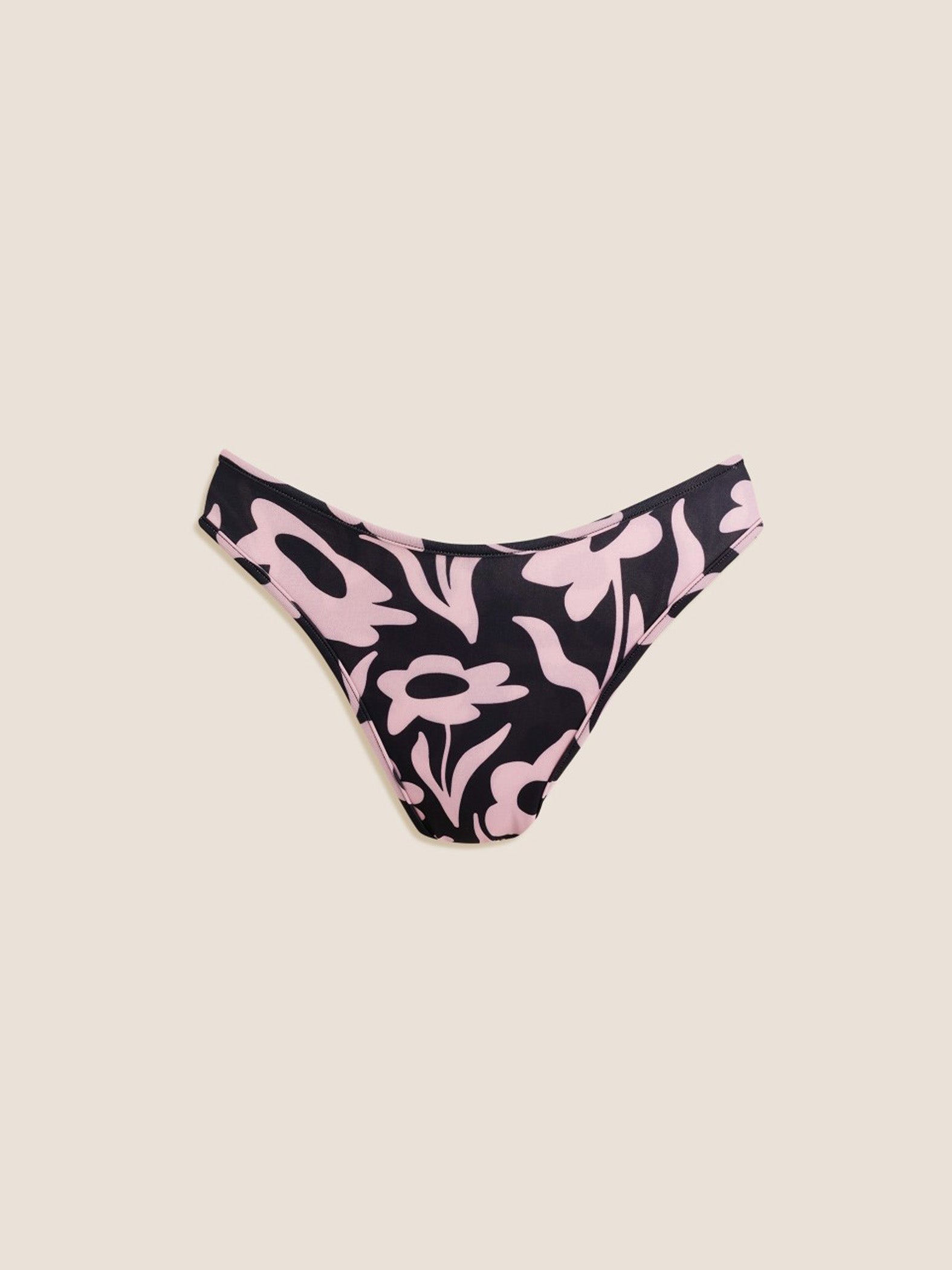 DARK FLOWERS BIKINI BOTTOM