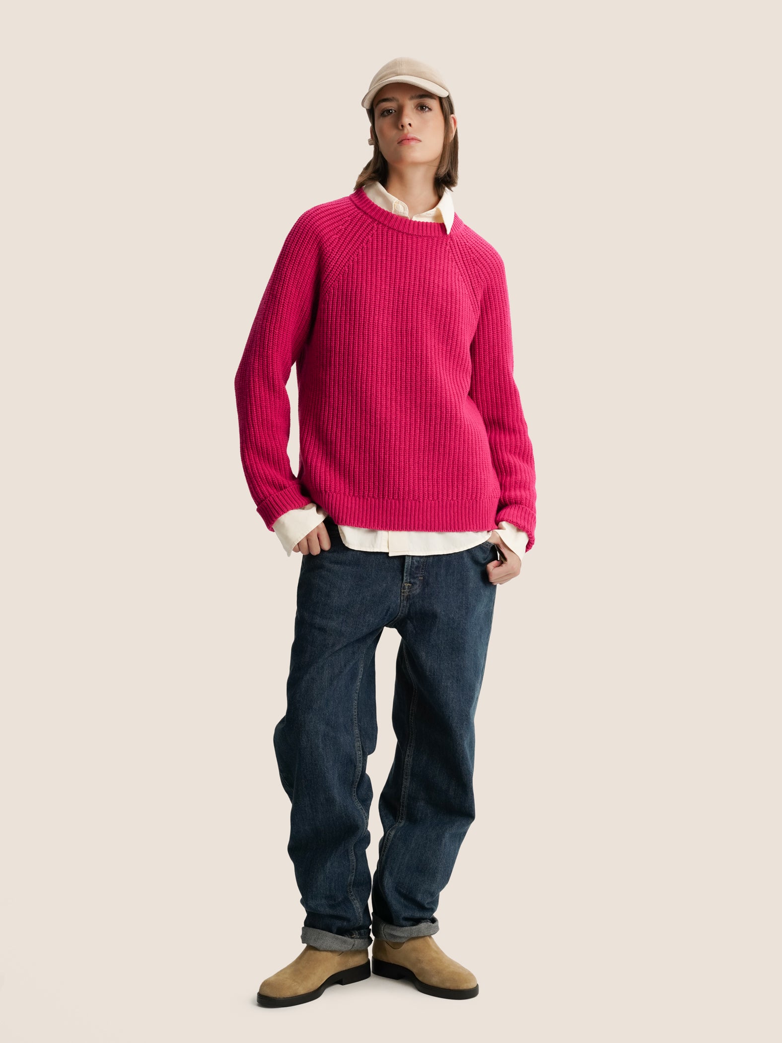 FUCSIA KNITTED SWEATER