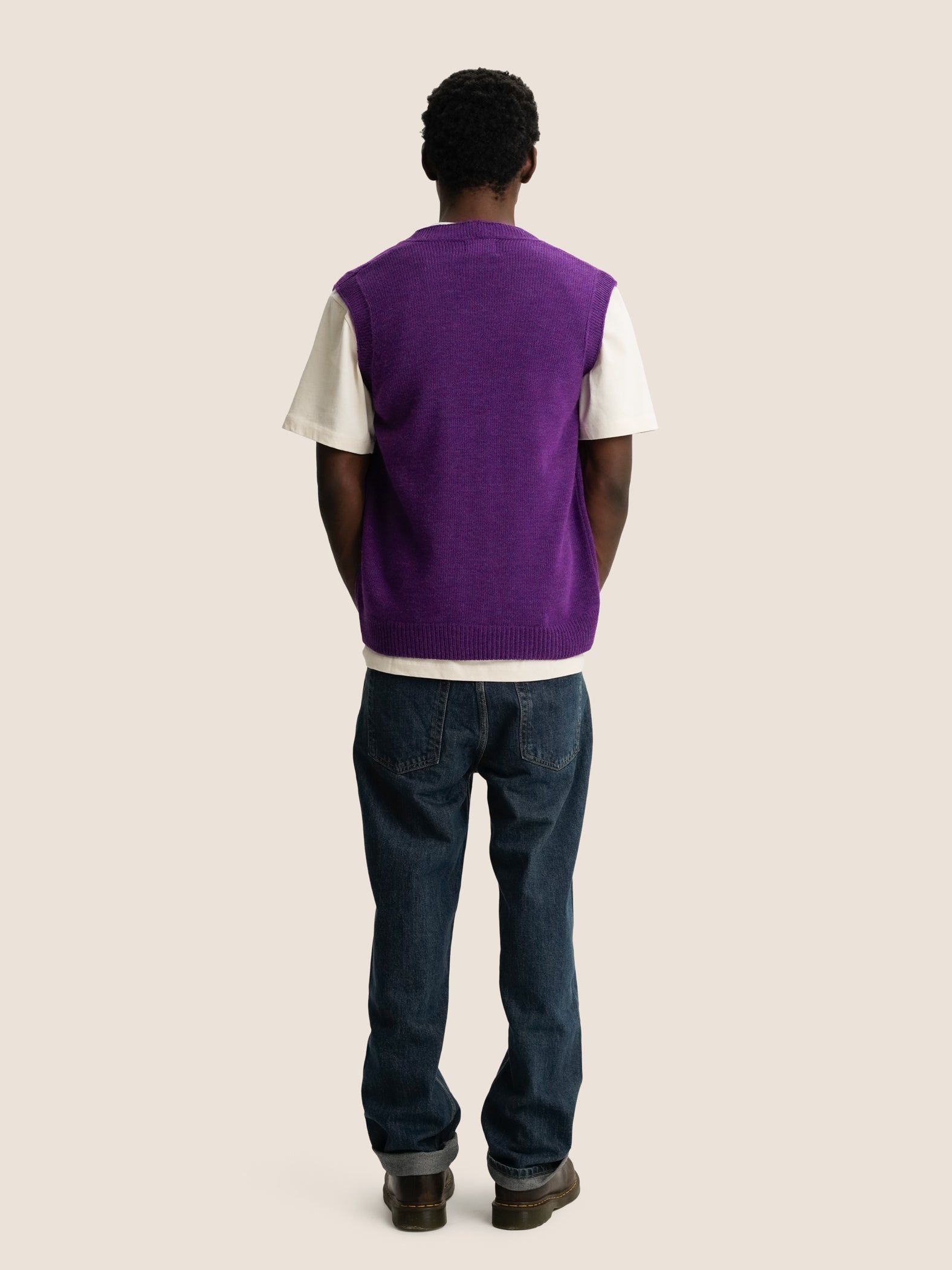 PURPLE KNITTED VEST