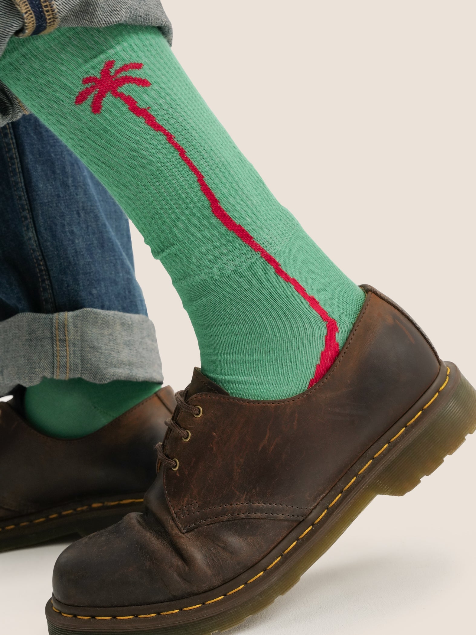 GREEN PALM SOCKS