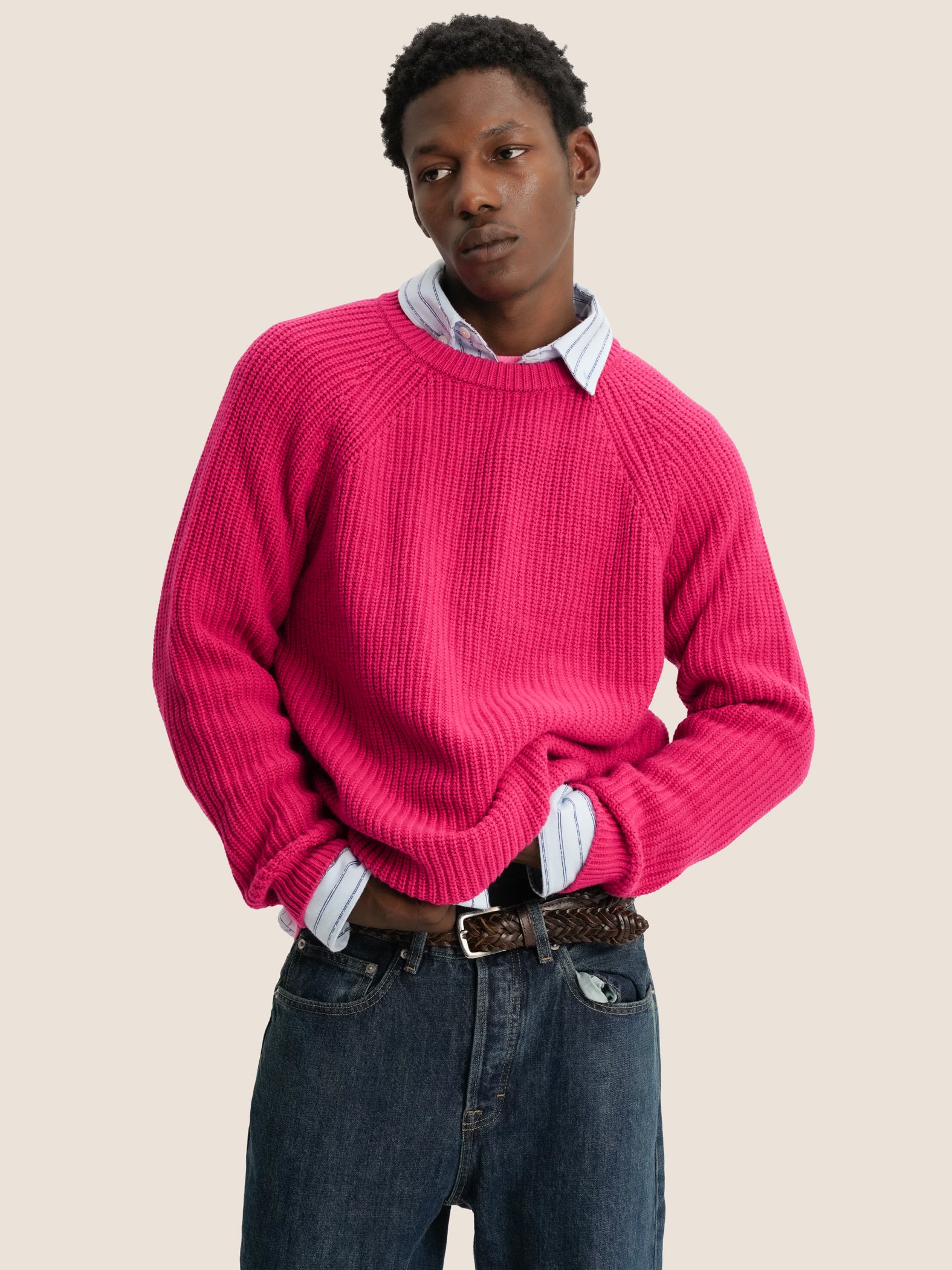 FUCSIA KNITTED SWEATER