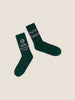 Green socks with 'the best is yet to come' text, from PARADISE SOCKS.