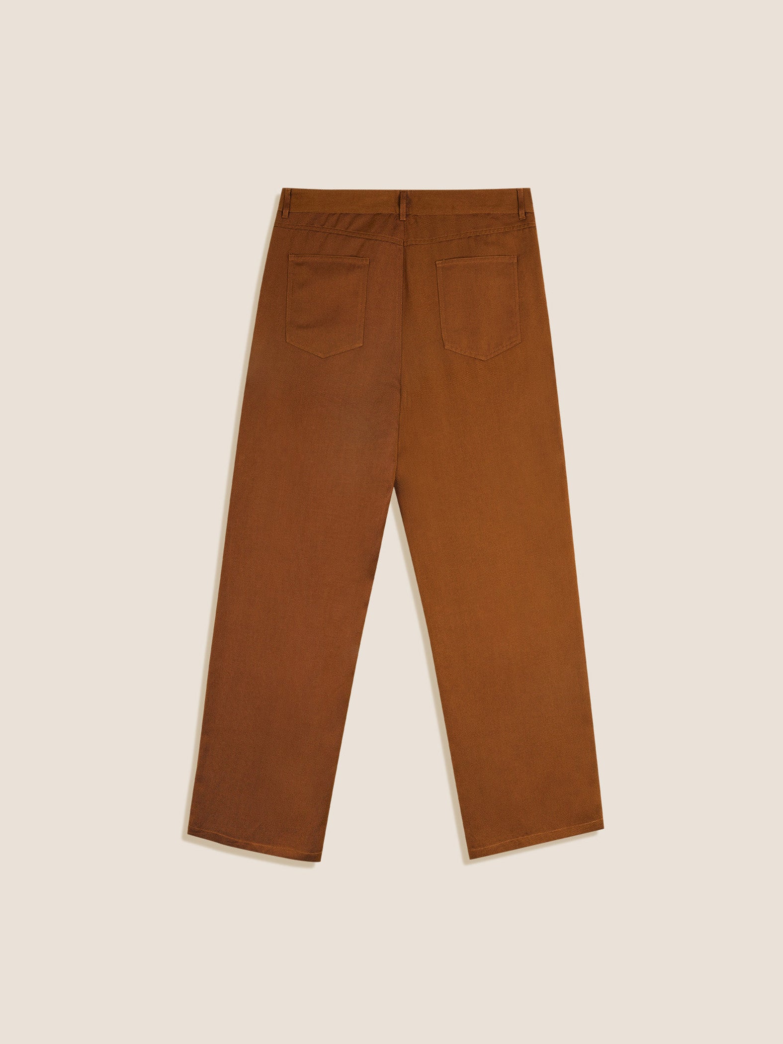 BROWN WIDE TROUSERS