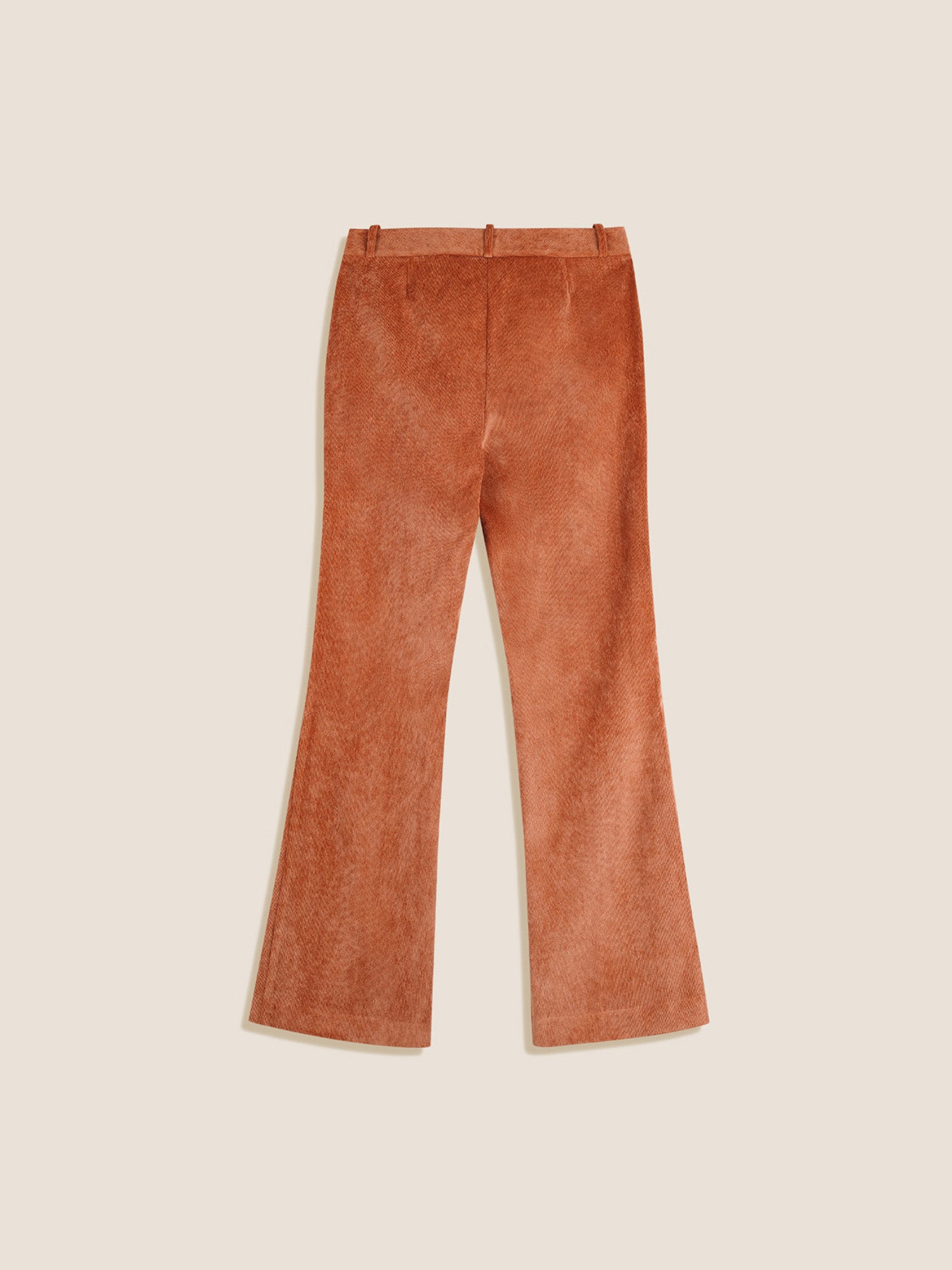 PUMPKIN FLARED TROUSERS