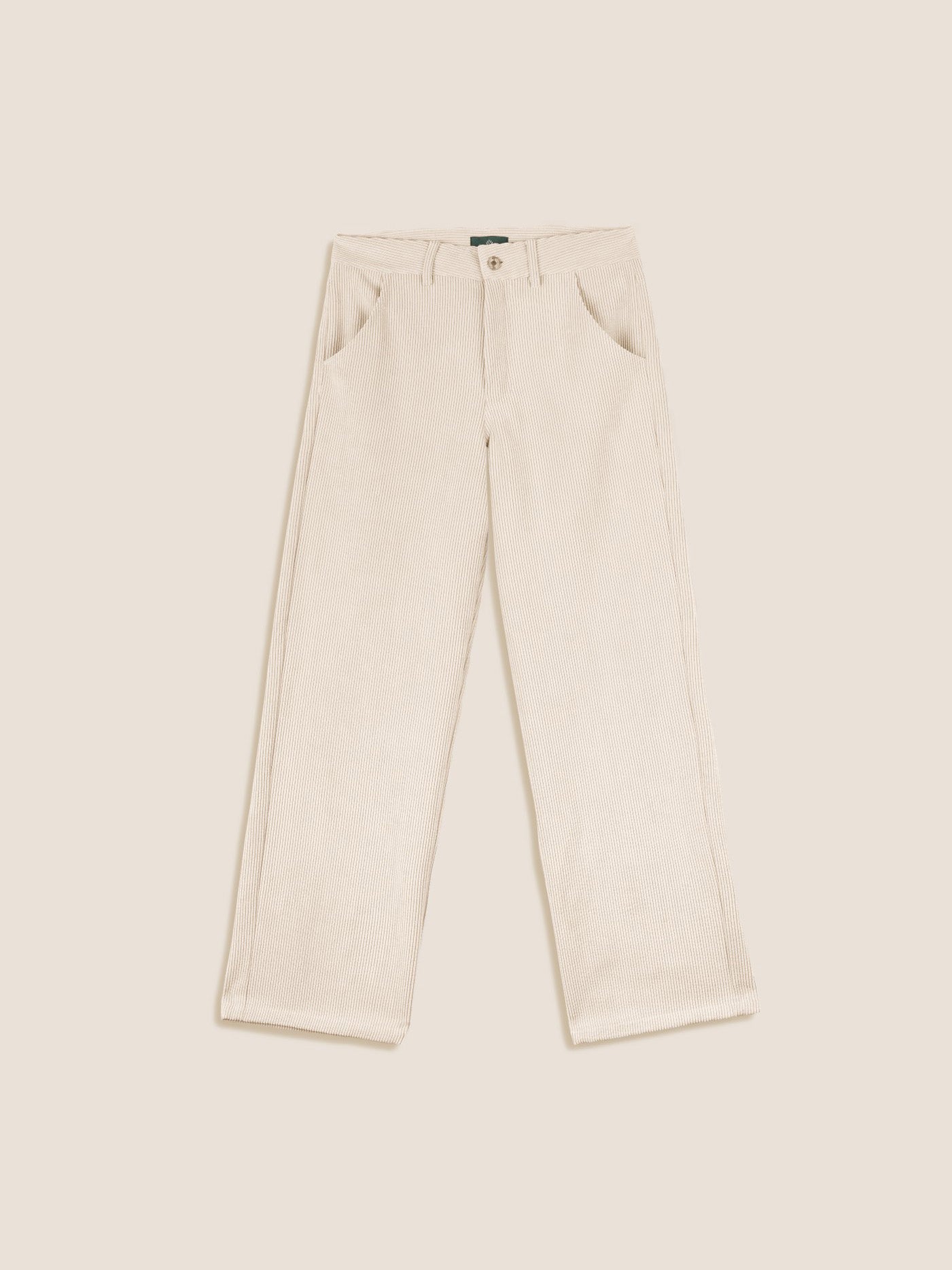 ECRU CORDUROY TROUSERS