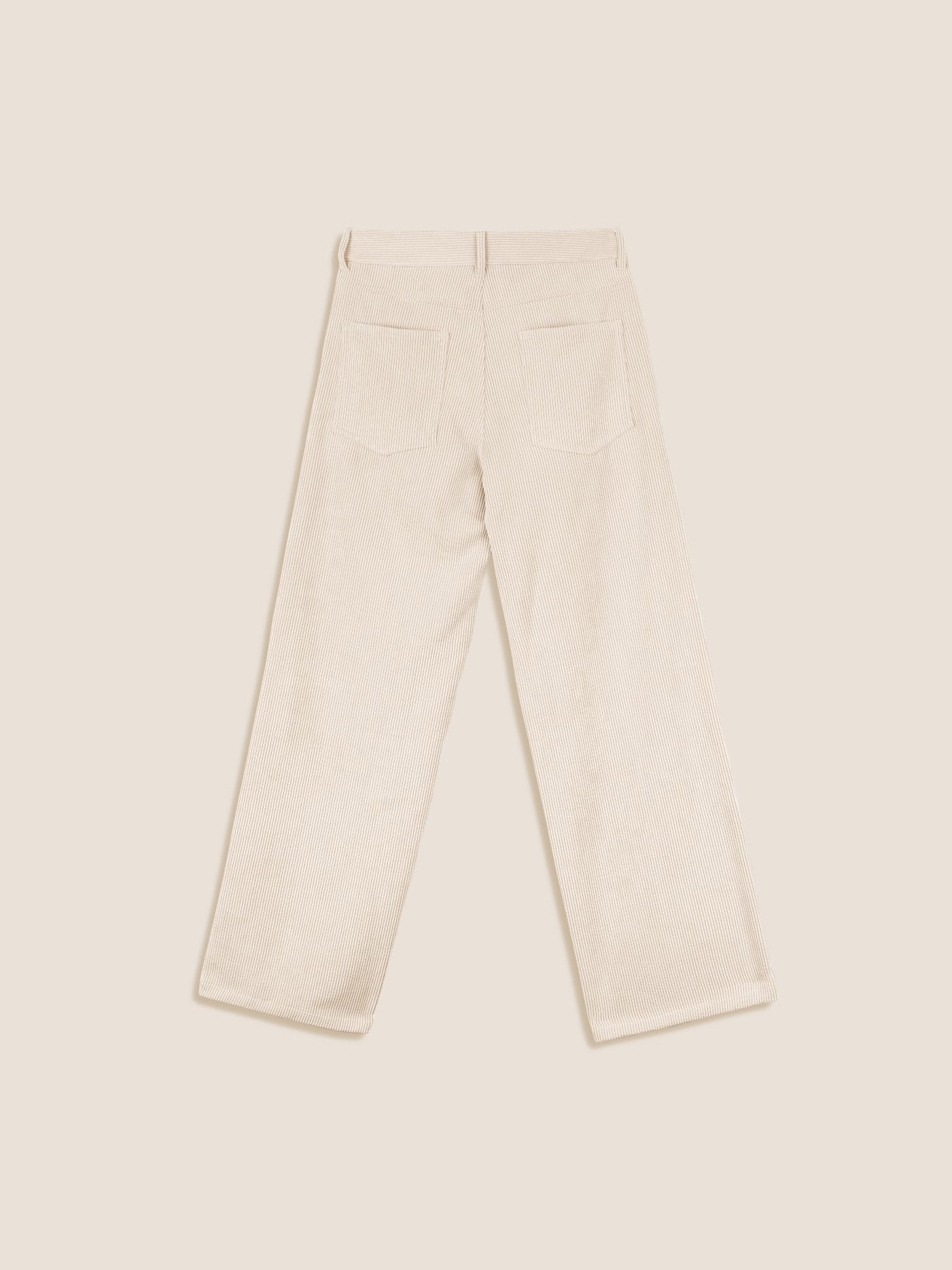 ECRU CORDUROY TROUSERS