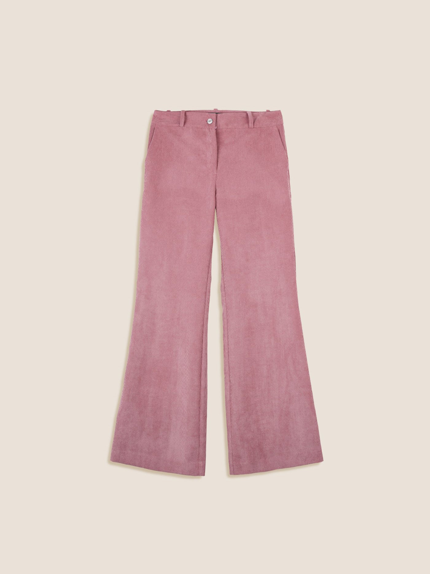 PINK FLARED TROUSERS