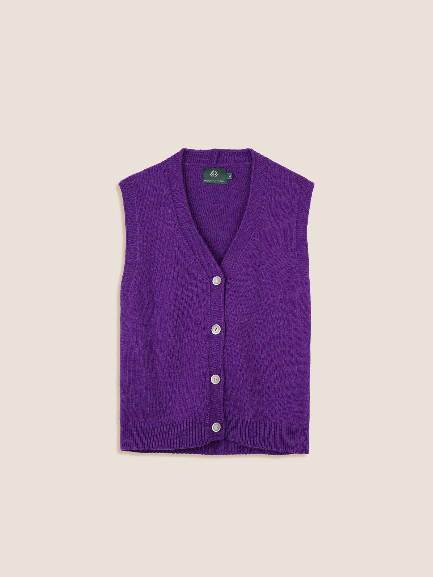 PURPLE KNITTED VEST