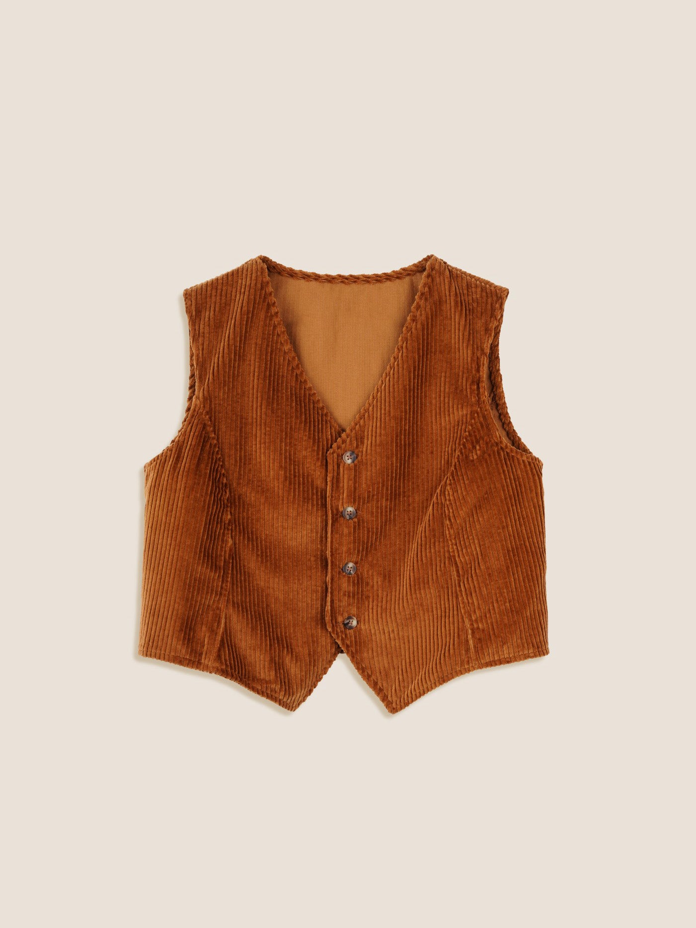 PRE-ORDER: BROWN CORDUROY VEST