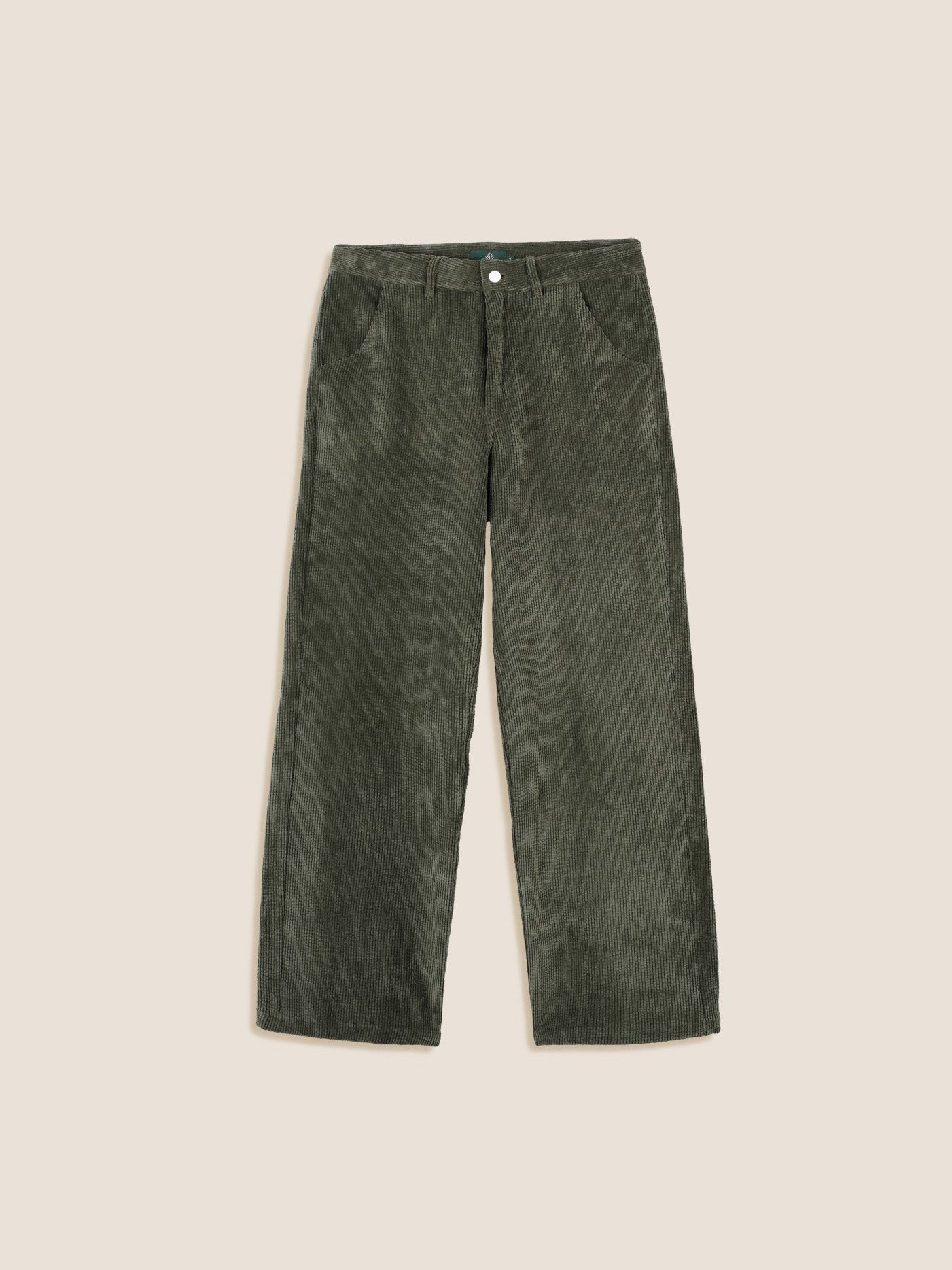 GREEN CORDUROY TROUSERS