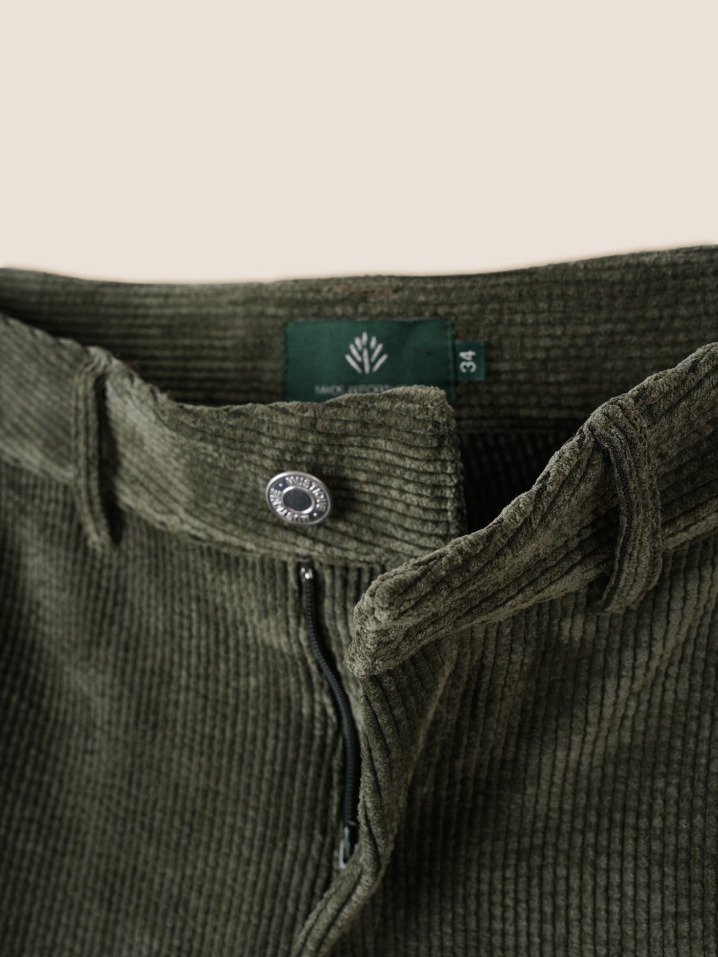 GREEN CORDUROY TROUSERS