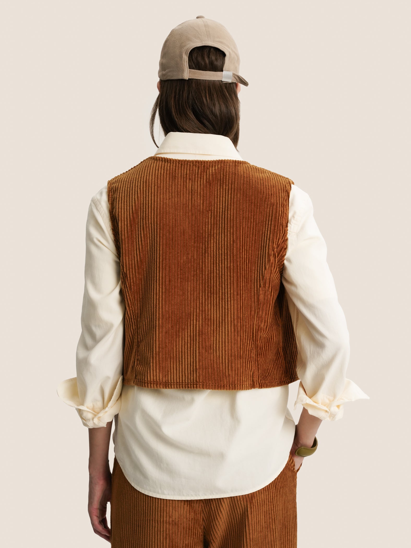 PRE-ORDER: BROWN CORDUROY VEST